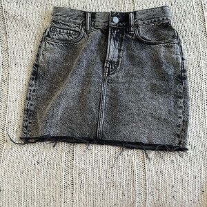 Adorable, black jean skirt size 2